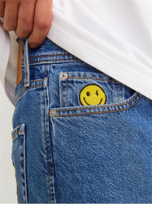 JJIEDDIE JJORIGINAL SQ 040 SMILEY LN JACK AND JONES | 12261744/BLUE DENIM